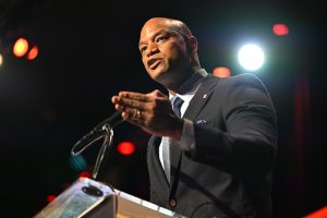 Maryland Governor Wes Moore speaking at an event.