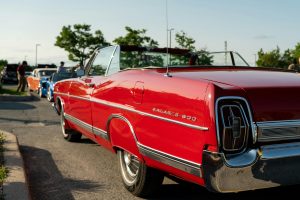 Red convertible vintage sportscar